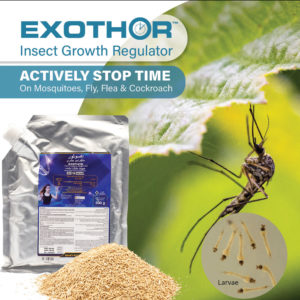 exothor insect growth regulator-actively stop time on mosquitoes, fly flea & cockroach